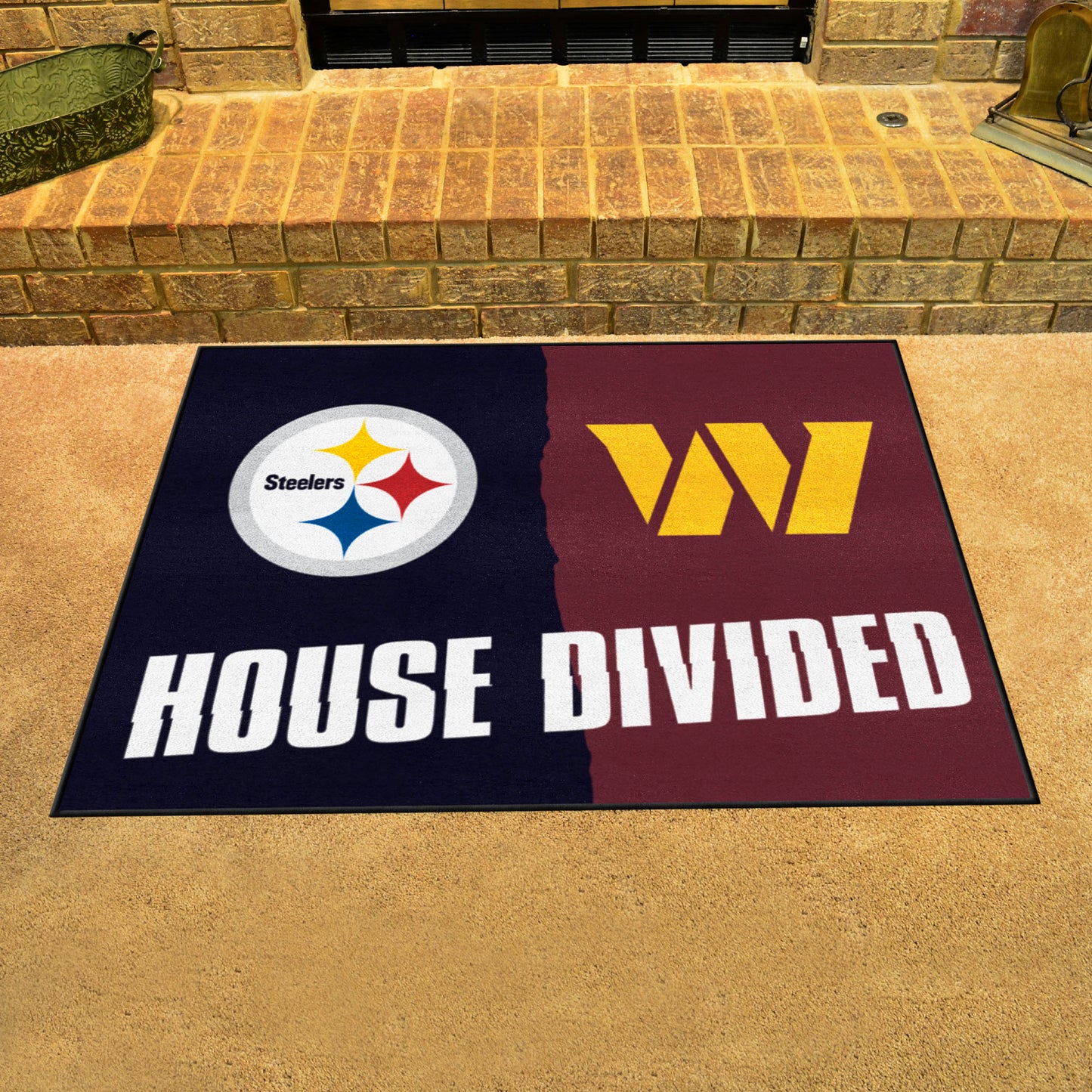 NFL Steelers / Football Team House Divided Rug