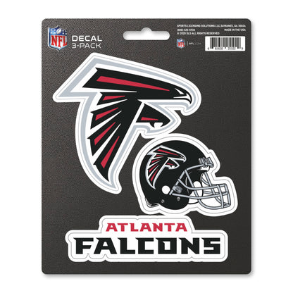 Atlanta Falcons 3 Piece Decal Sticker Set