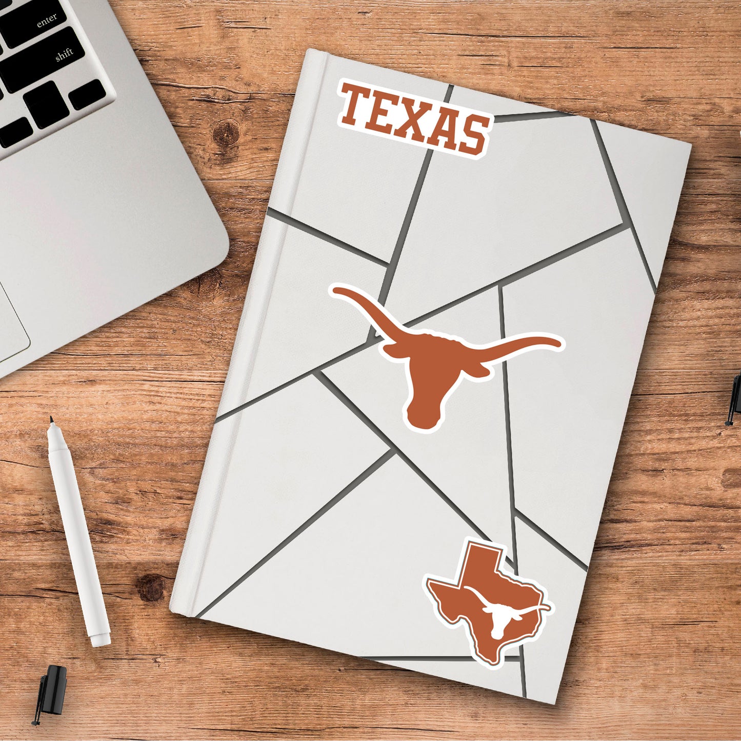 Texas Longhorns 3 Piece Decal Sticker Set