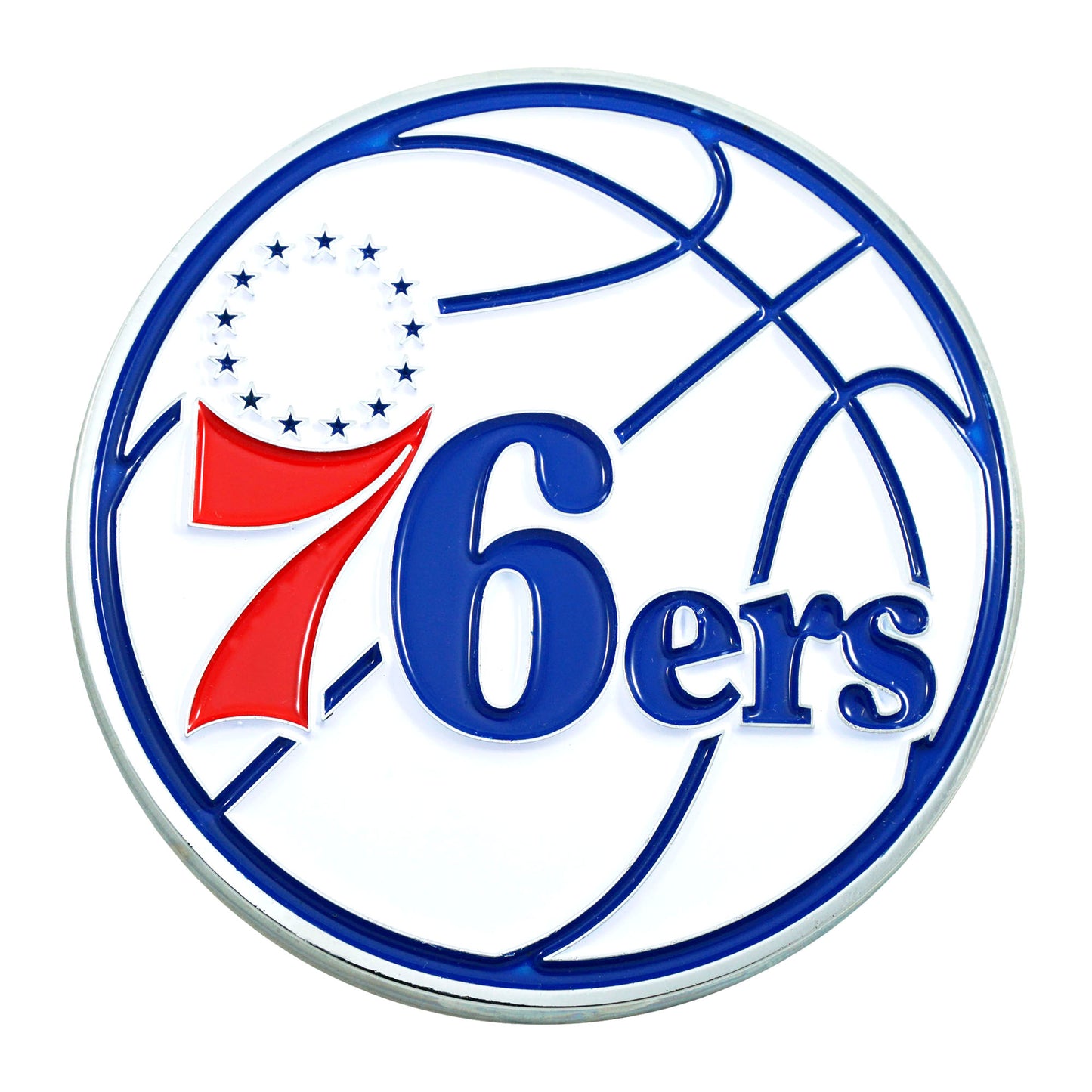 Philadelphia 76ers 3D Color Metal Emblem