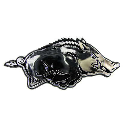 Arkansas Razorbacks Molded Chrome Plastic Emblem