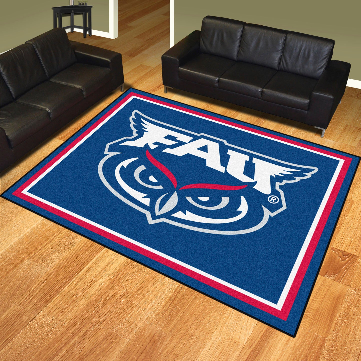 FAU Owls 8ft. x 10 ft. Plush Area Rug