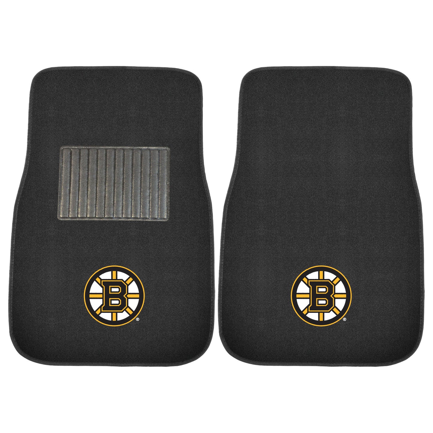 Boston Bruins Embroidered Car Mat Set - 2 Pieces