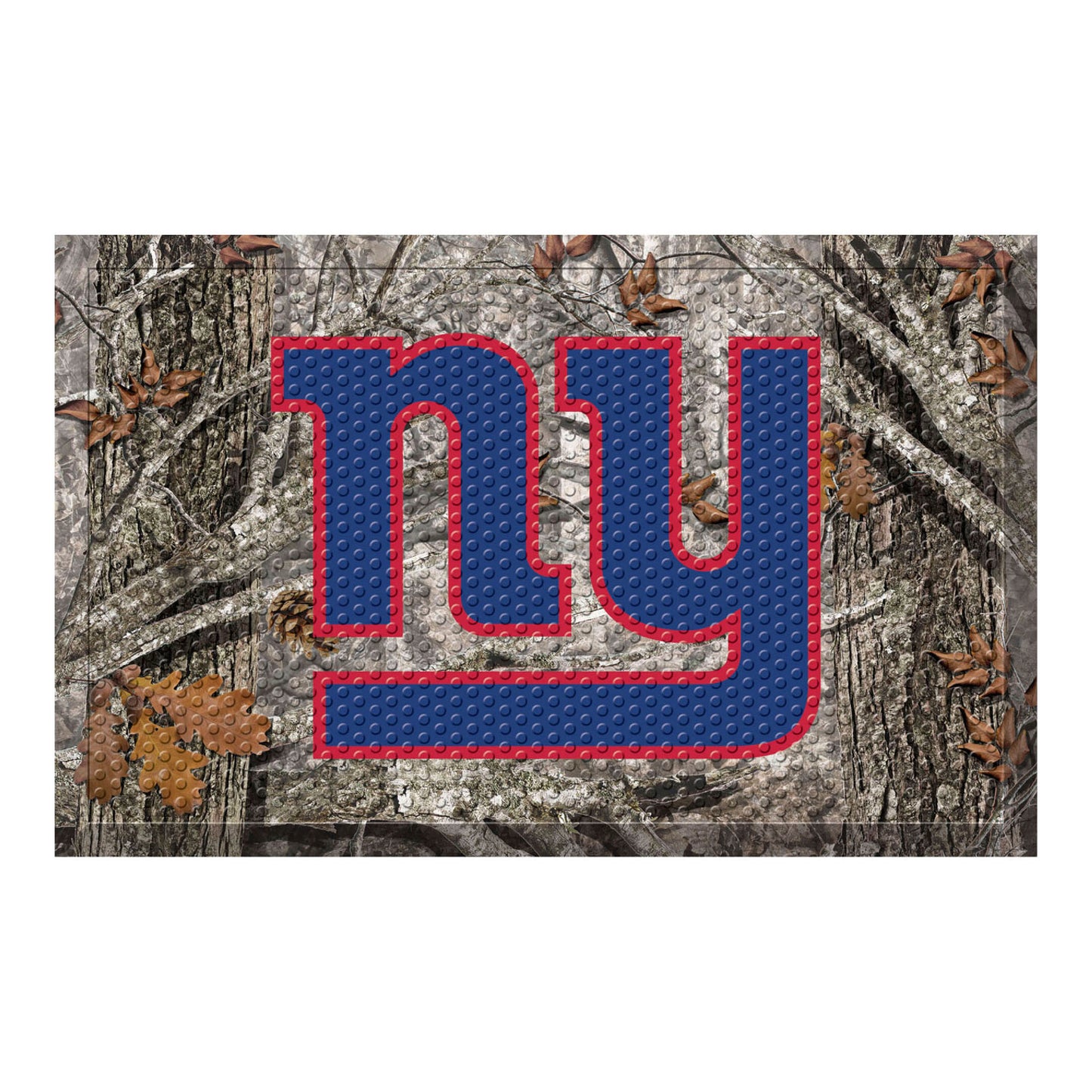 New York Giants Rubber Scraper Door Mat, Camo Color