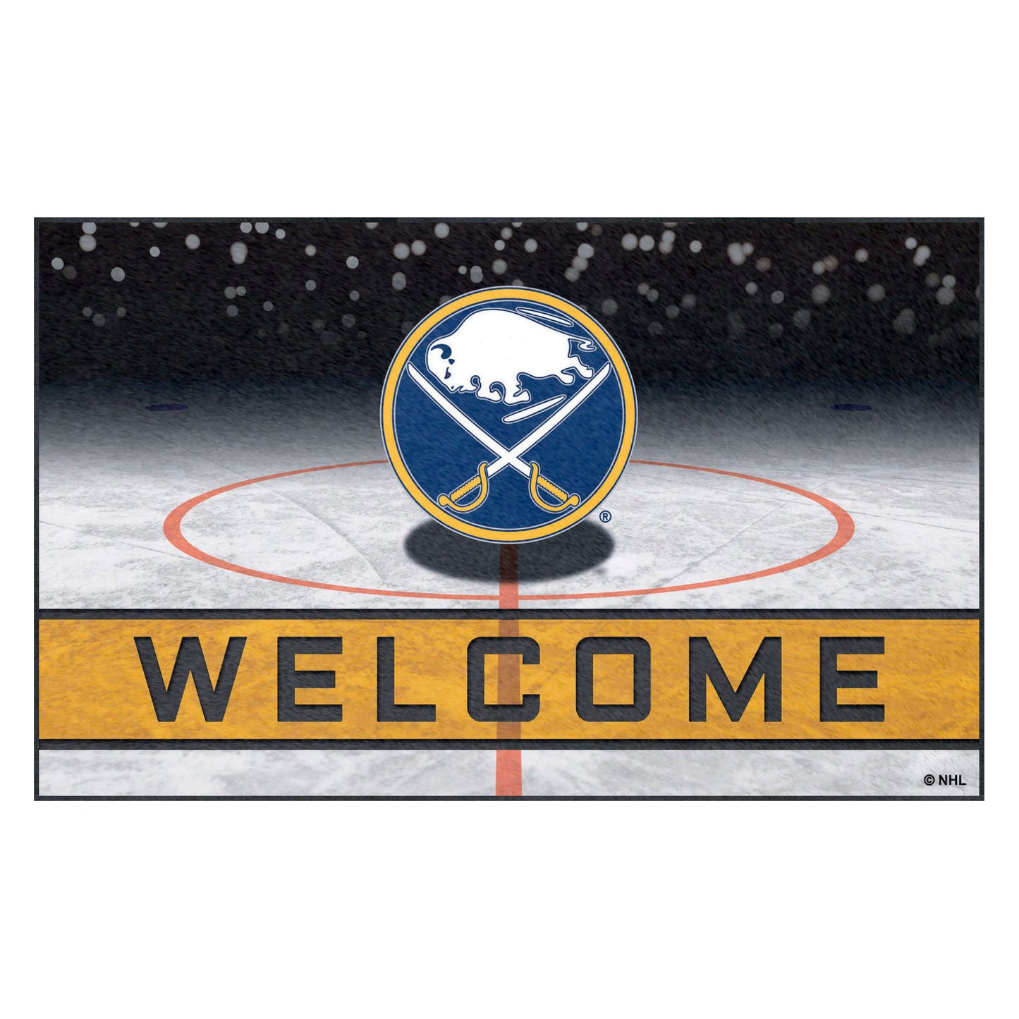 Buffalo Sabres Crumb Rubber Door Mat - 18in. x 30in.