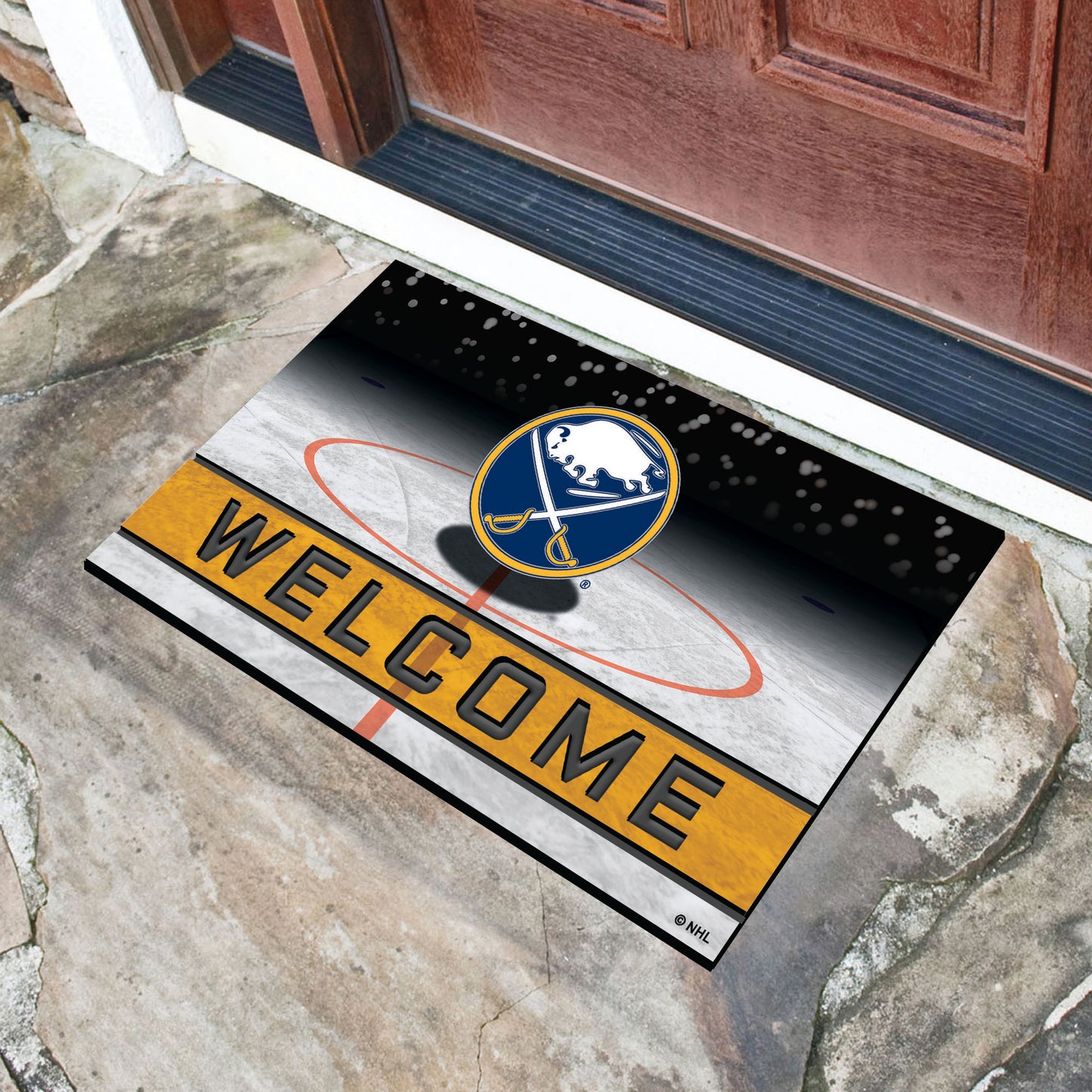 Buffalo Sabres Crumb Rubber Door Mat - 18in. x 30in.