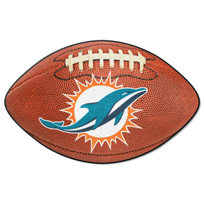 Miami Dolphins Football Rug - 20.5in. x 32.5in.