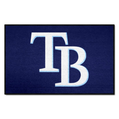 Tampa Bay Rays Starter Mat Accent Rug - 19in. x 30in. - TB Hat Logo