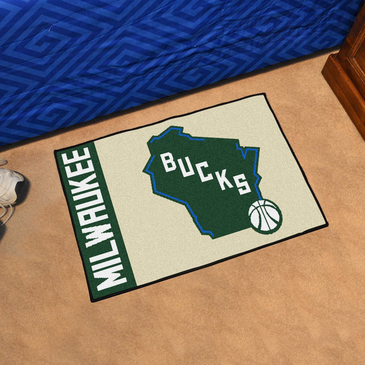 Milwaukee Bucks Starter Mat Accent Rug - 19in. x 30in. Uniform Design