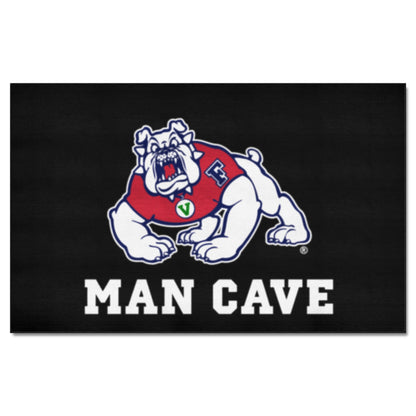 Fresno State Bulldogs Man Cave Tailgater Rug - 5ft. x 6ft. - Black