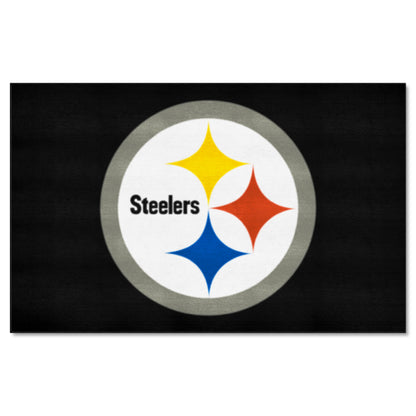 Pittsburgh Steelers Ulti-Mat Rug - 5ft. x 8ft. - Steelers Primary Logo