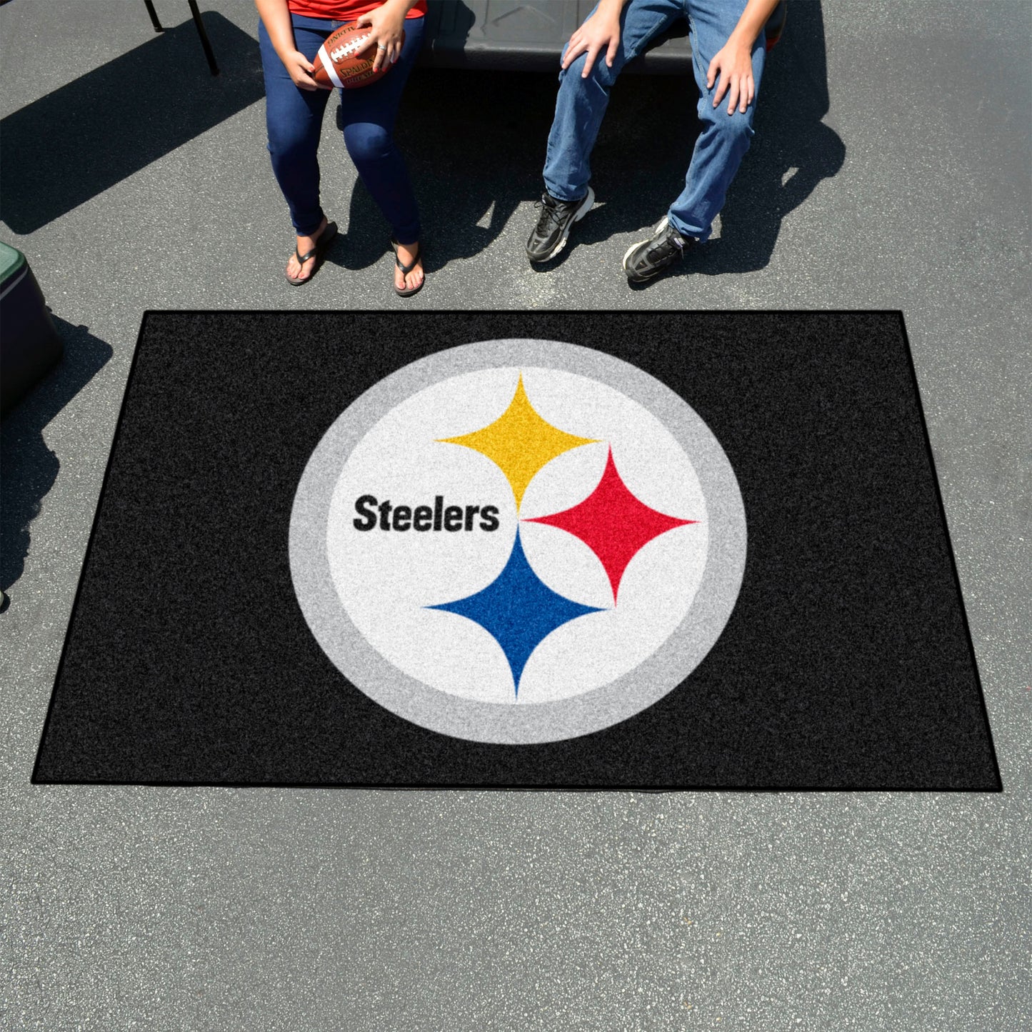 Pittsburgh Steelers Ulti-Mat Rug - 5ft. x 8ft. - Steelers Primary Logo