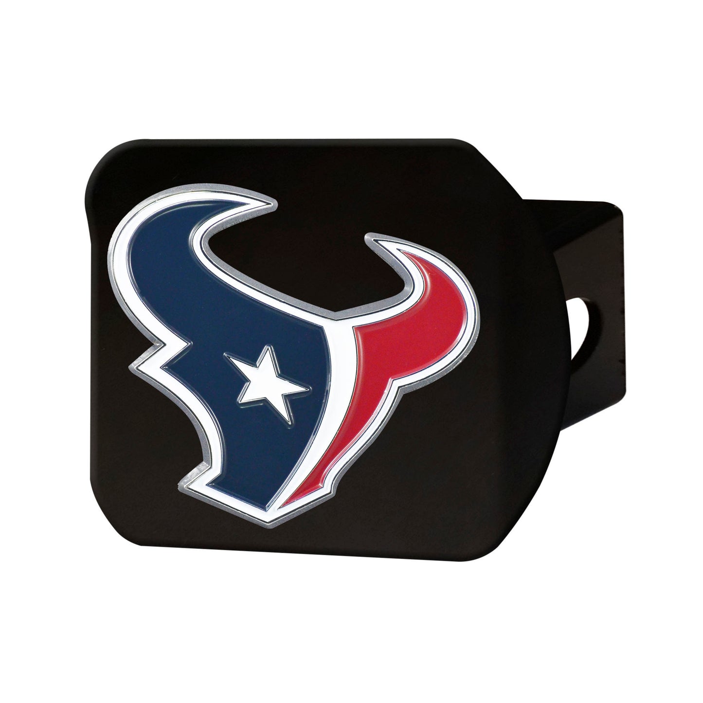 Houston Texans Black Metal Hitch Cover - 3D Color Emblem