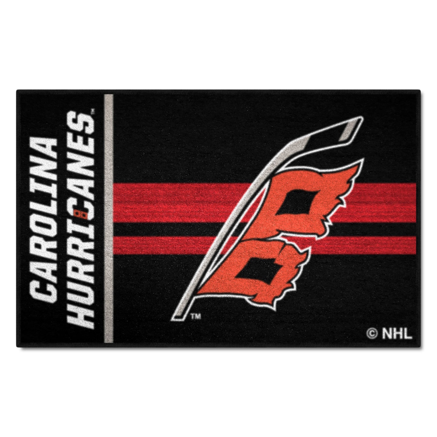 Carolina Hurricanes Starter Mat Accent Rug - 19in. x 30in. Uniform Alternate Design