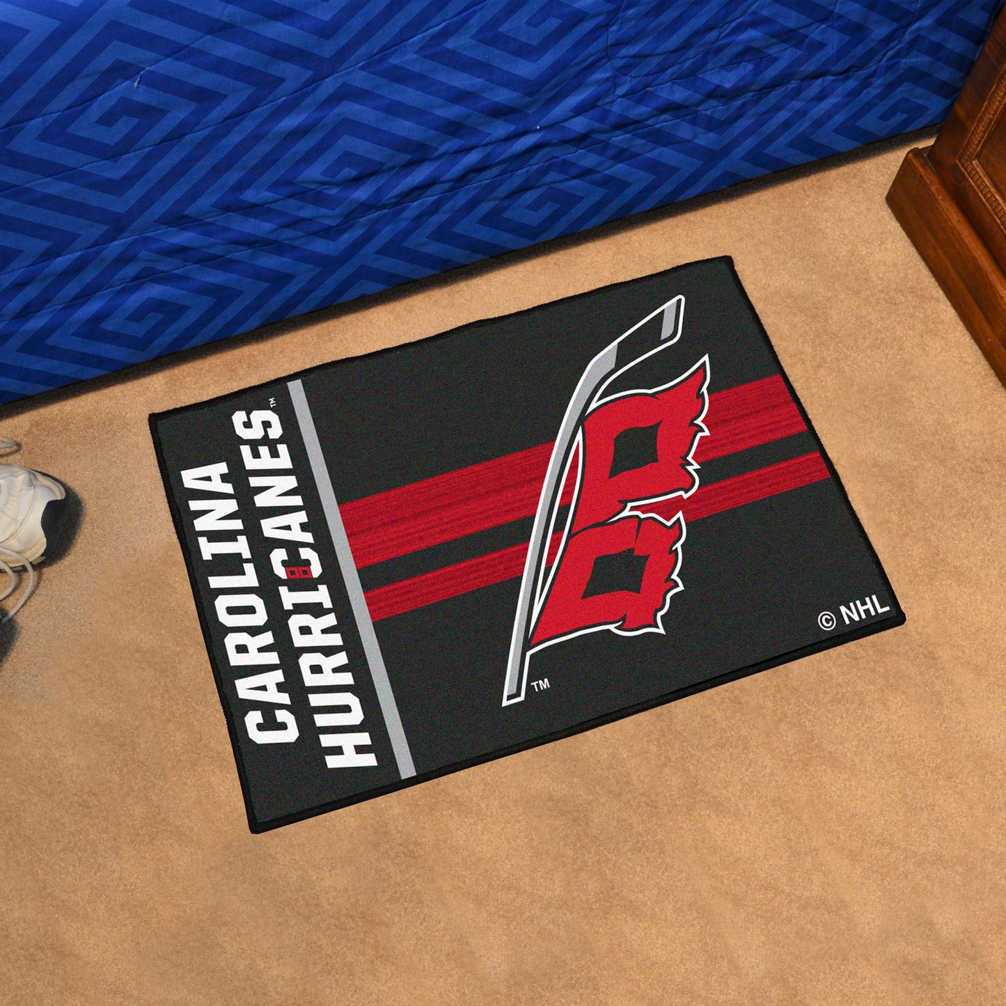 Carolina Hurricanes Starter Mat Accent Rug - 19in. x 30in. Uniform Alternate Design