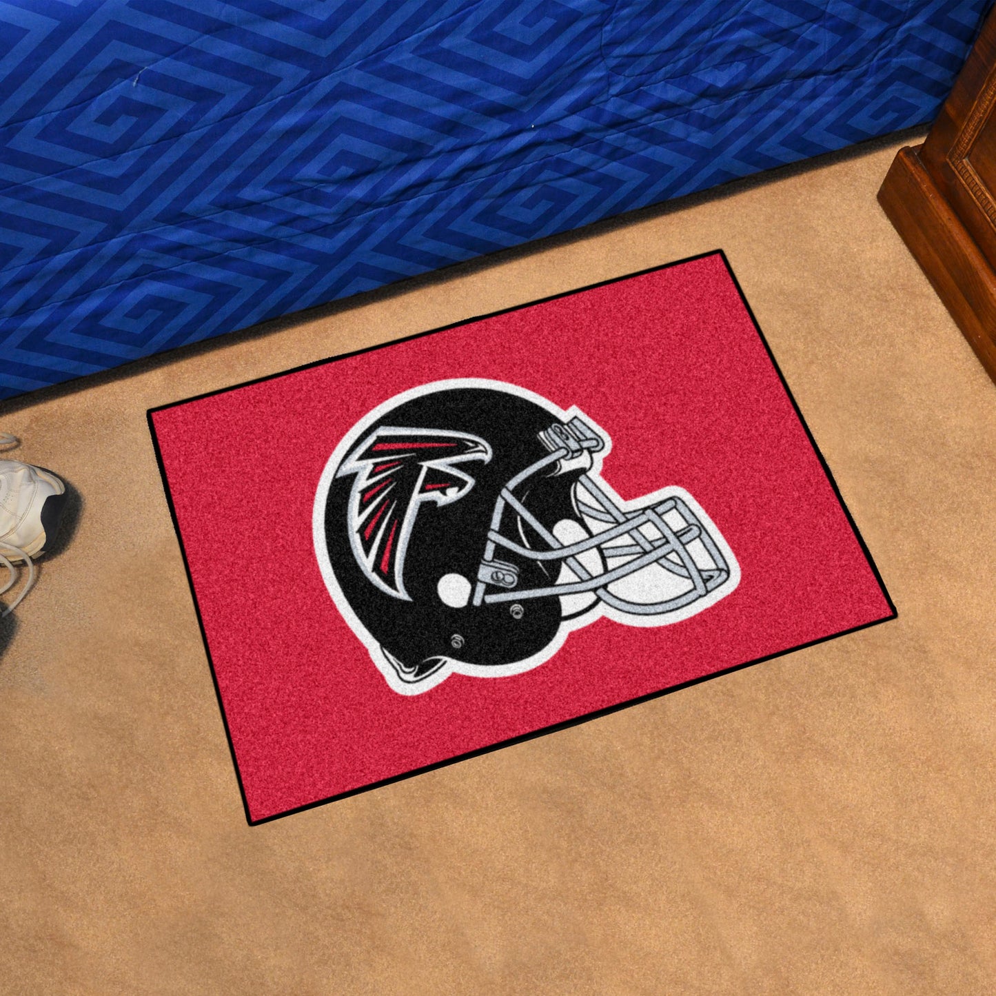 Atlanta Falcons Starter Mat Accent Rug - 19in. x 30in. - Red, Falcons Helmet Logo