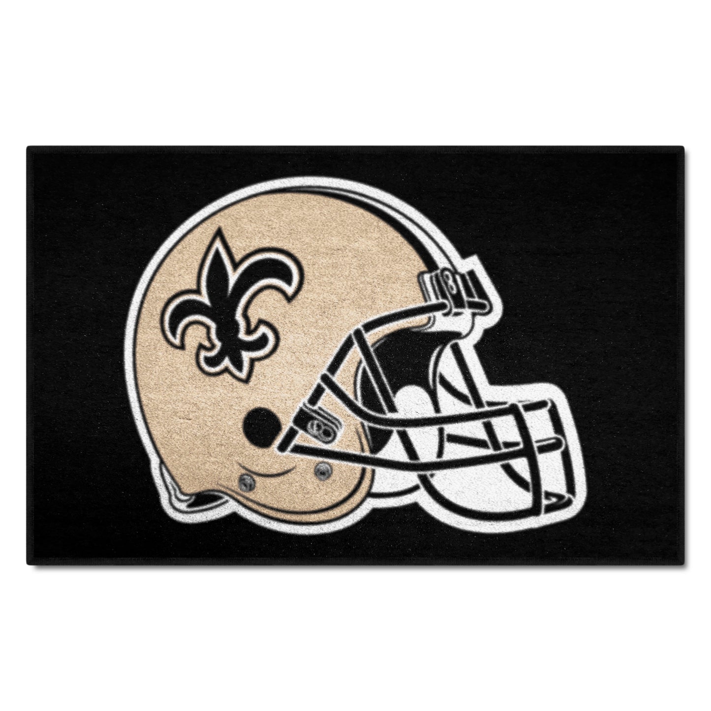 New Orleans Saints Starter Mat Accent Rug - 19in. x 30in. - Saints Helmet Logo