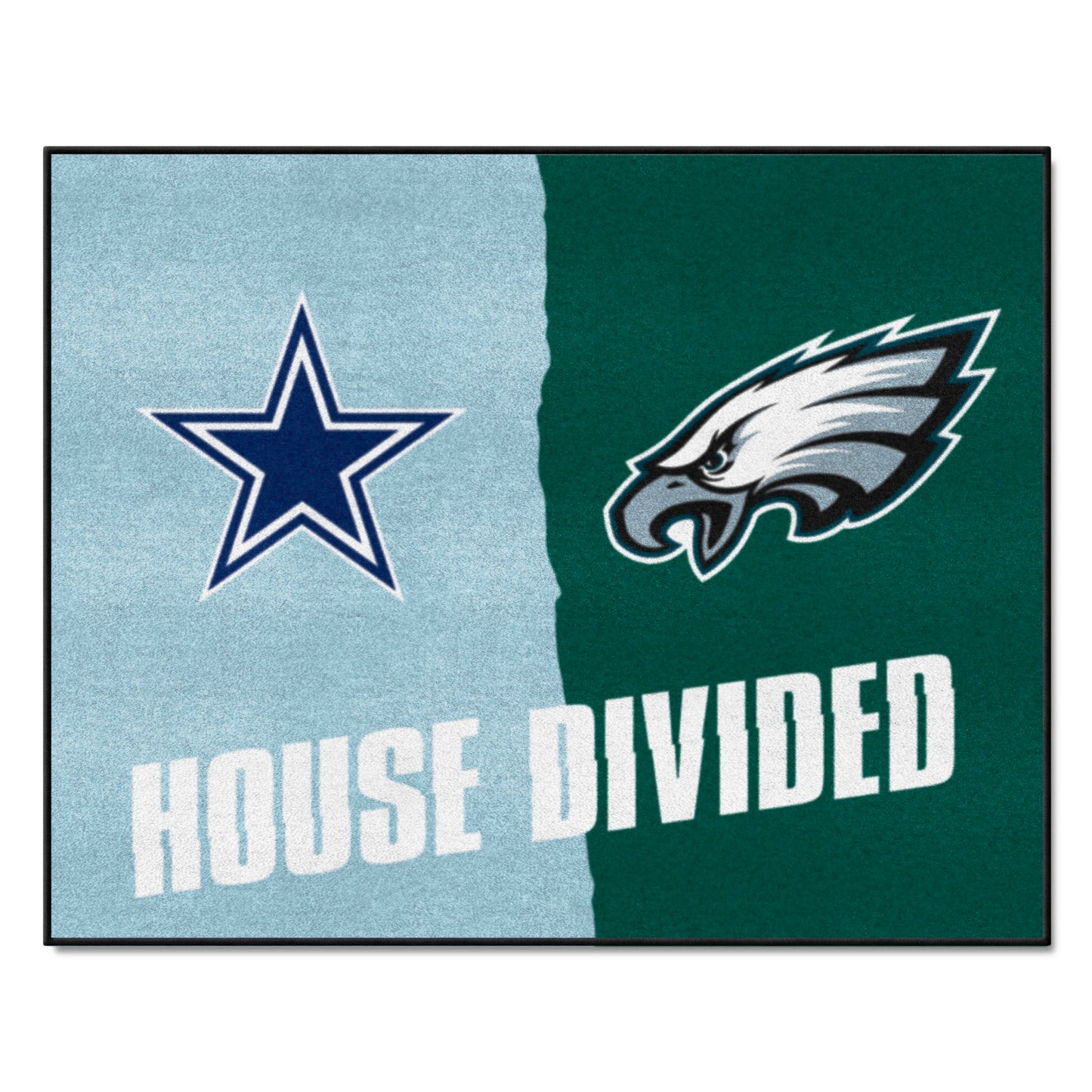 NFL Cowboys / Eagles House Divided Rug