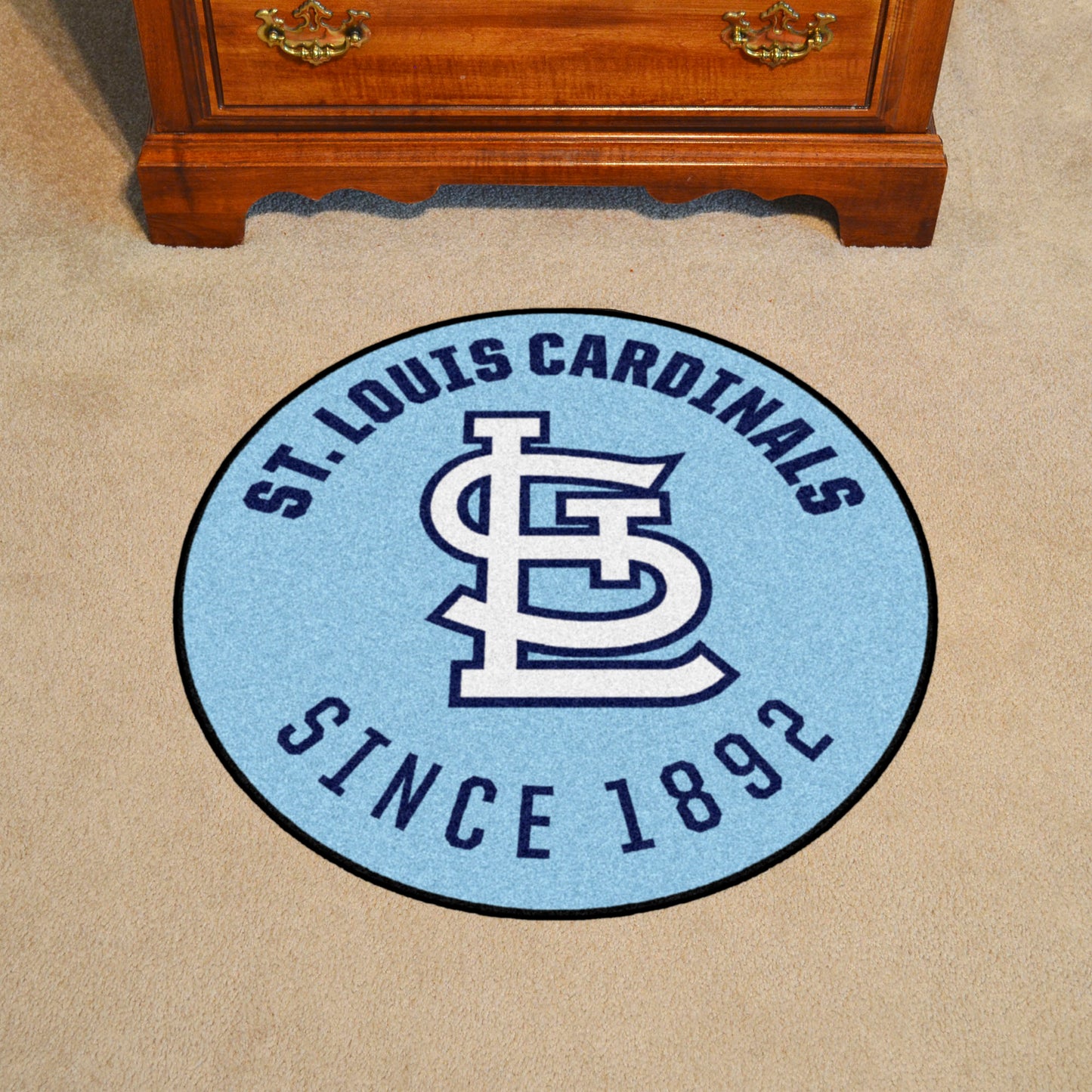 St. Louis Cardinals Roundel Rug - 27in. Diameter - Retro Collection, 1976 St. Louis Cardinals
