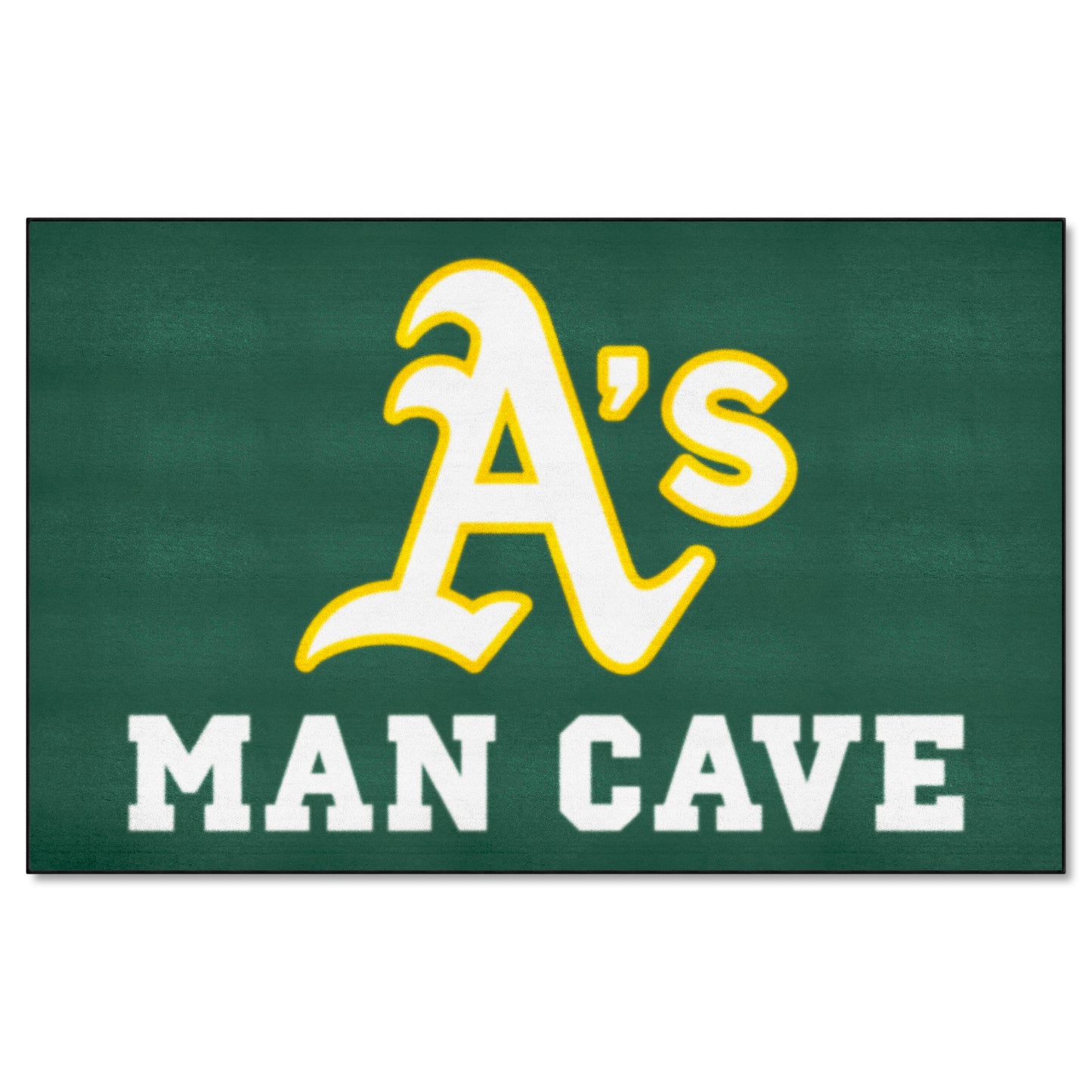 Oakland Athletics Man Cave Ulti-Mat Rug - 5ft. x 8ft. - Circular Athletics Primary Logo