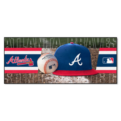 Atlanta Braves Baseball Runner Rug - 30in. x 72in. - Photo