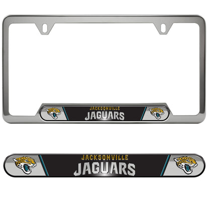 Jacksonville Jaguars Embossed License Plate Frame, 6.25in x 12.25in