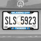 Oklahoma City Thunder Metal License Plate Frame Black Finish