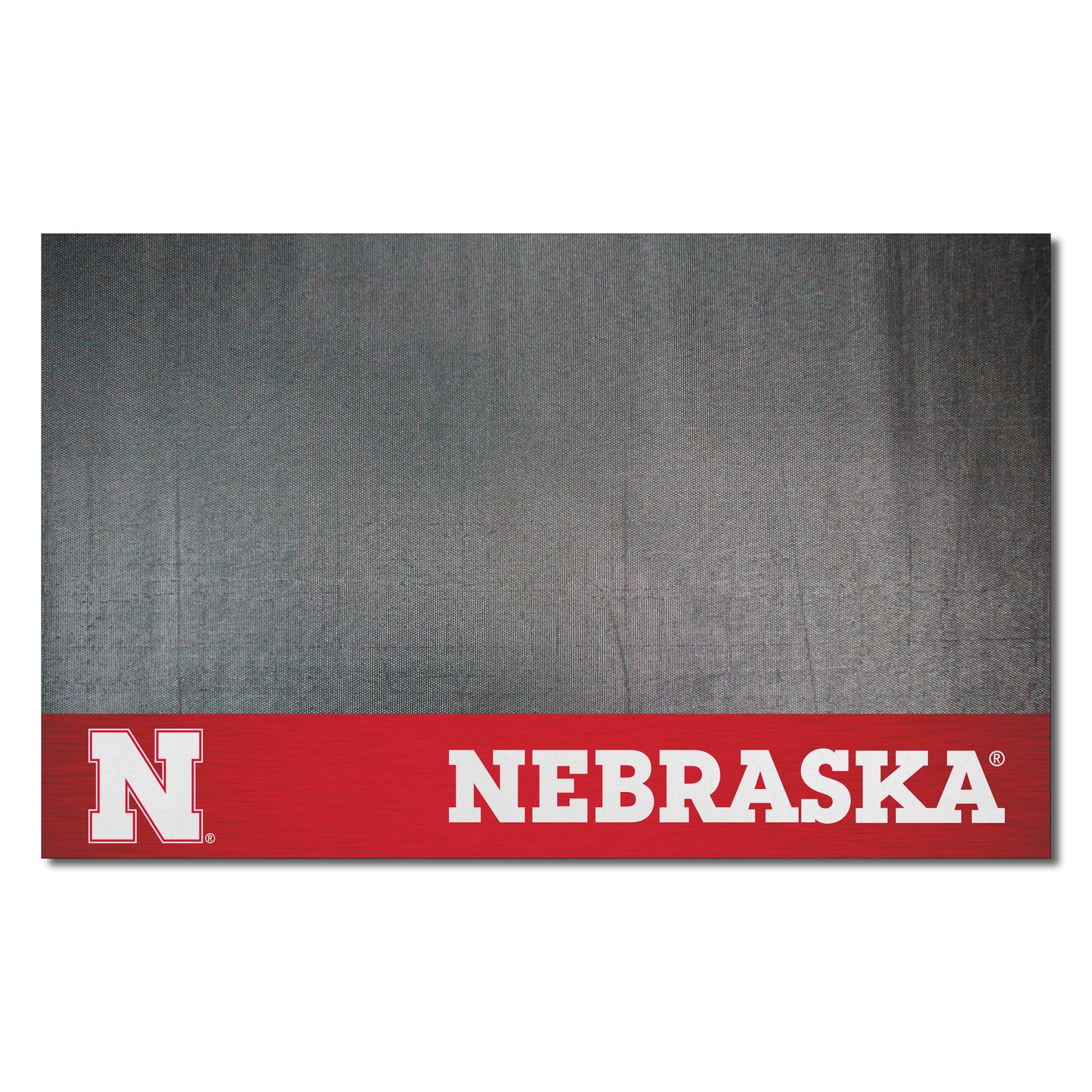 Nebraska Cornhuskers Vinyl Grill Mat - 26in. x 42in. - N Primary Logo, Red