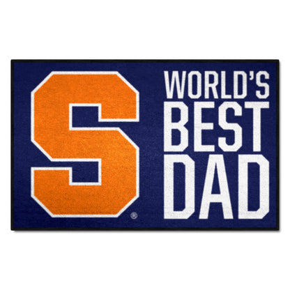 Syracuse Orange Starter Mat Accent Rug - 19in. x 30in. World's Best Dad Starter Mat