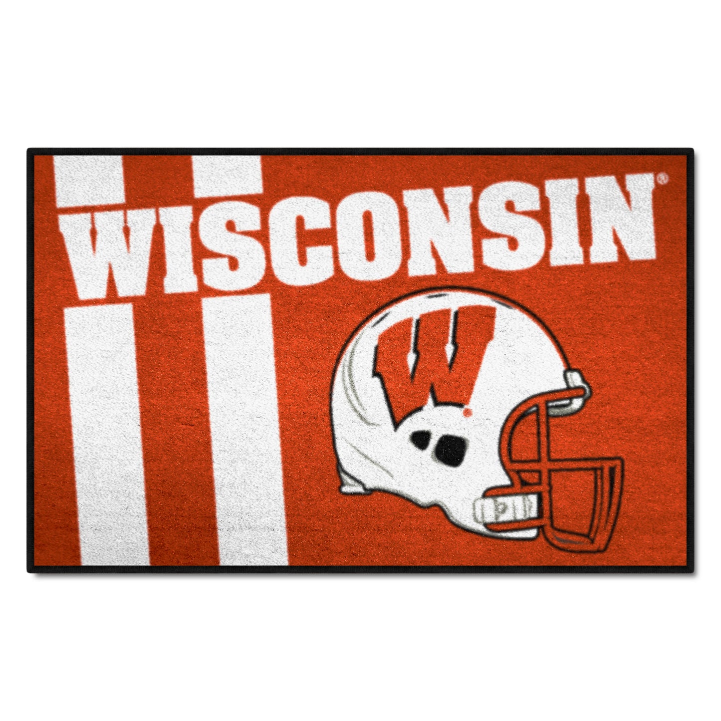 Wisconsin Badgers Starter Mat Accent Rug - 19in. x 30in. Uniform Design