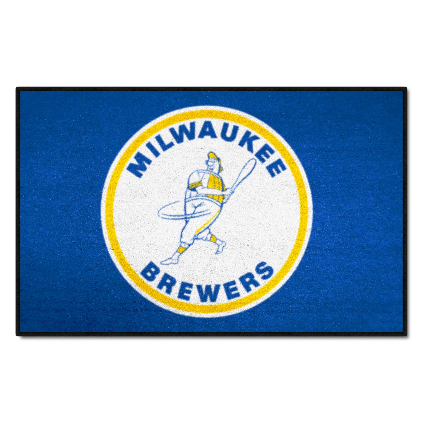 Milwaukee Brewers Starter Mat Accent Rug - 19in. x 30in. - Retro Collection, 1970 Milwaukee Brewers