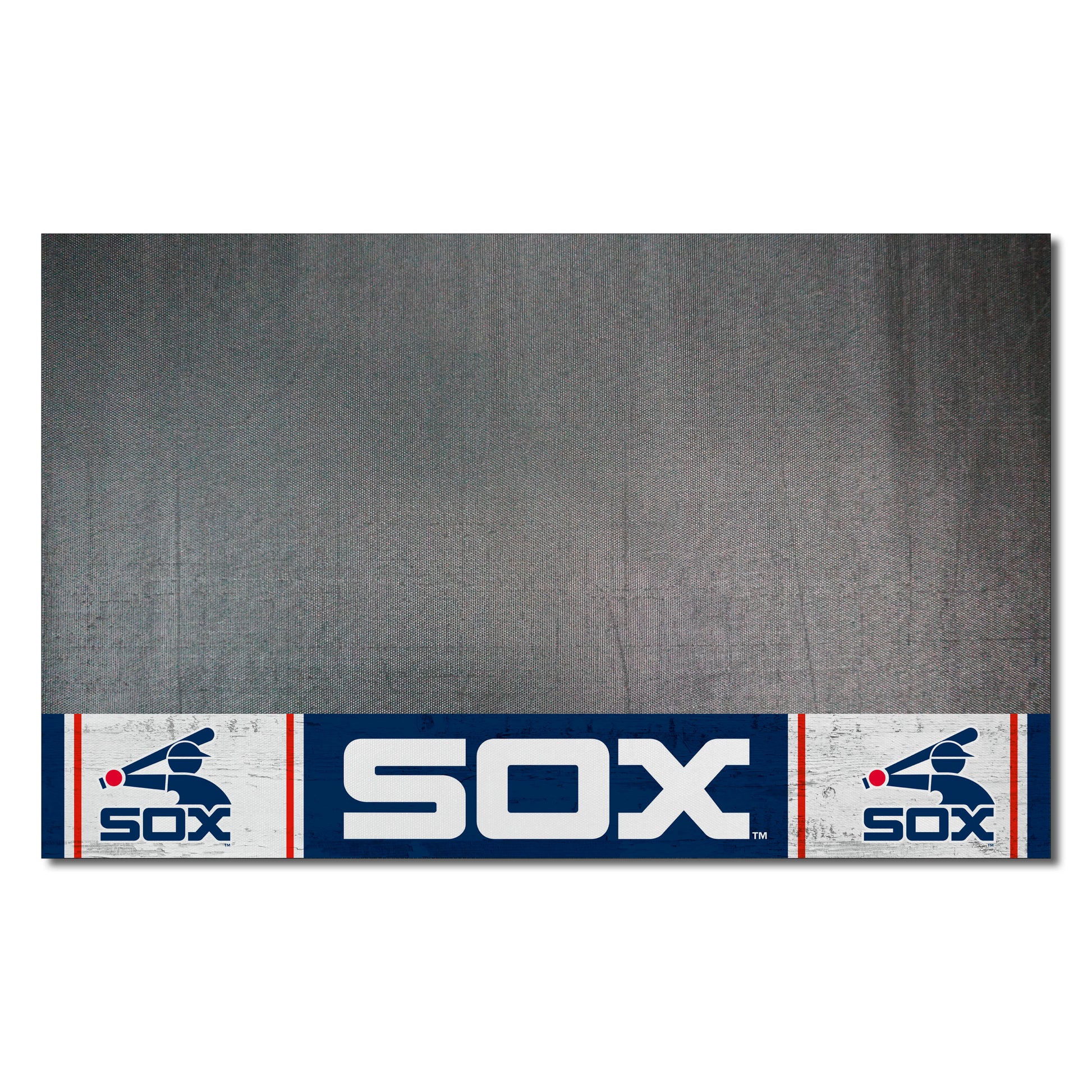 Chicago White Sox Vinyl Grill Mat - 26in. x 42in. - Retro