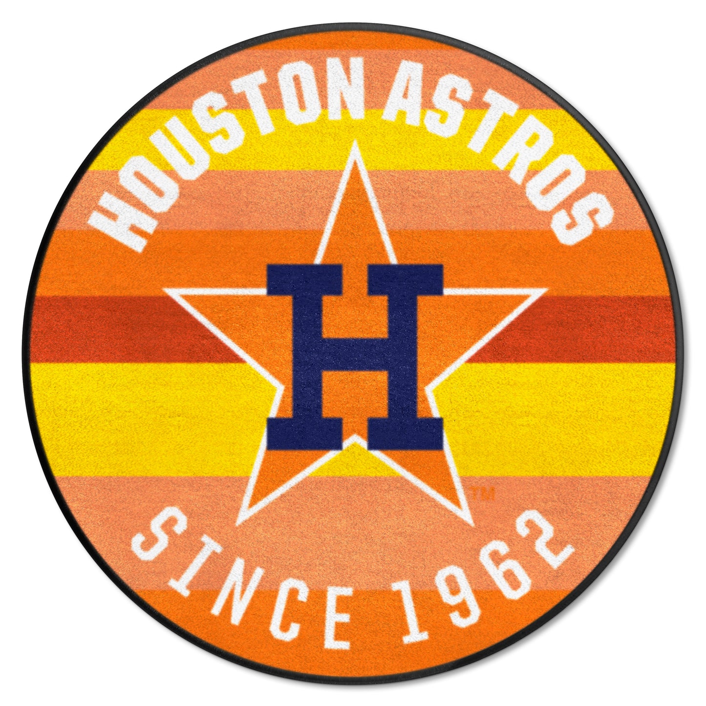 Houston Astros Roundel Rug - 27in. Diameter - Retro Collection, 1984 Houston Astros