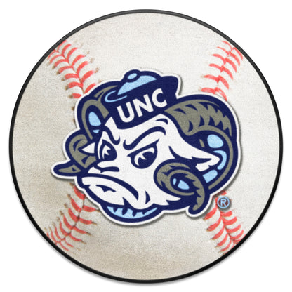 North Carolina Tar Heels Baseball Rug - 27in. Diameter - "Ram" Logo