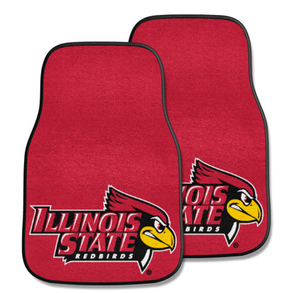 Illinois State Redbirds Front Carpet Car Mat Set - 2 Pieces