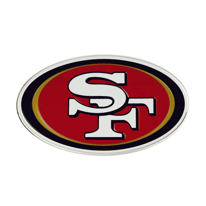 San Francisco 49ers Heavy Duty Aluminum Embossed Color Emblem