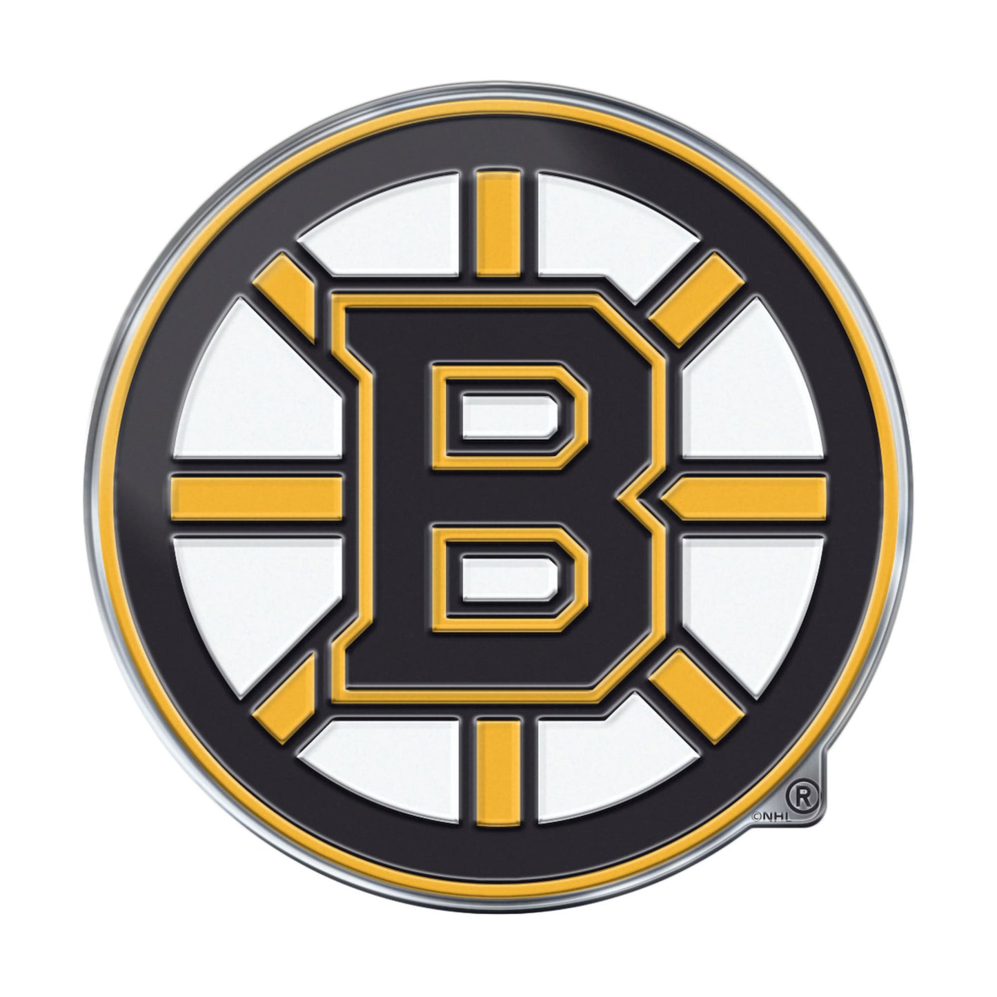 Boston Bruins Heavy Duty Aluminum Embossed Color Emblem