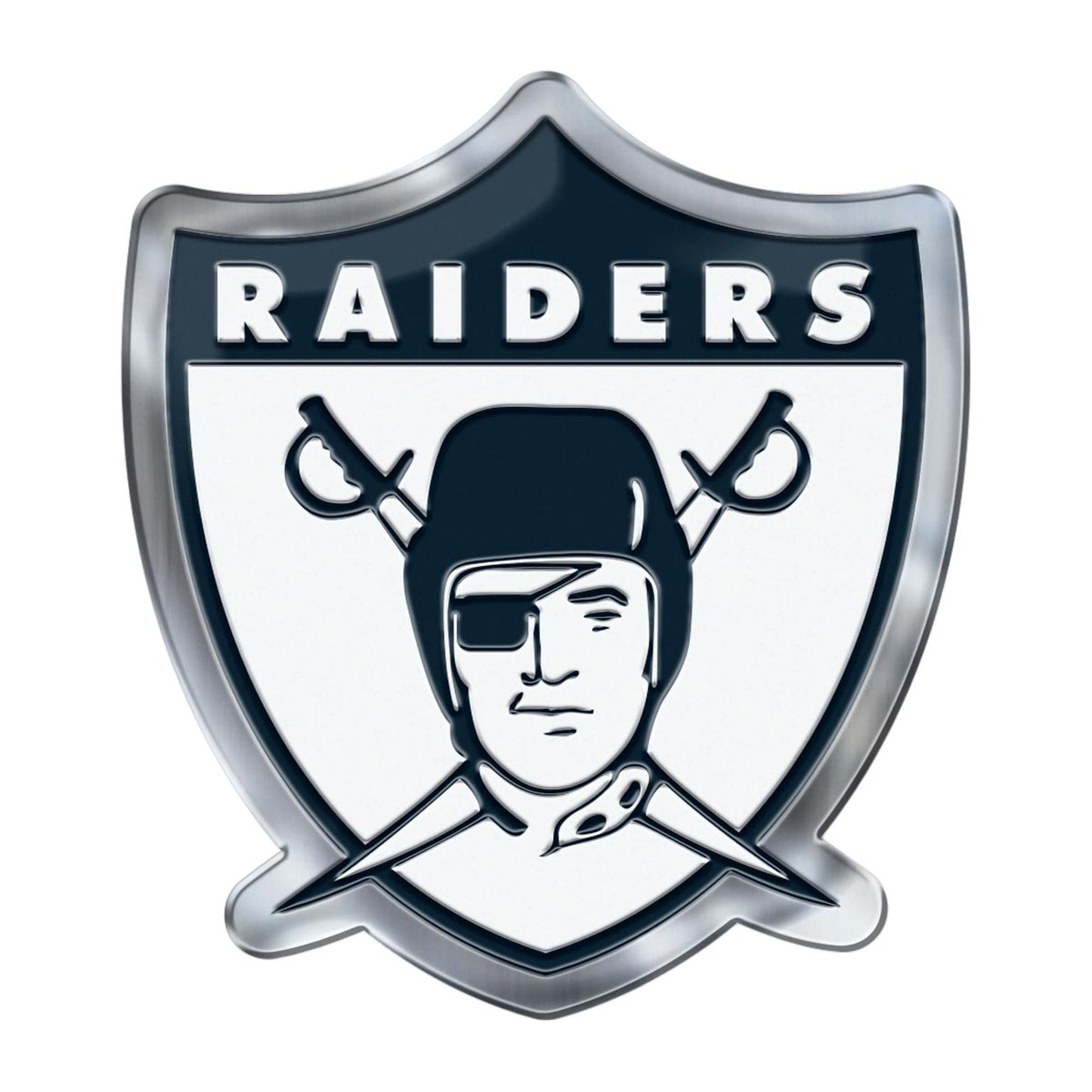 Las Vegas Raiders Heavy Duty Aluminum Embossed Color Emblem - Alternate