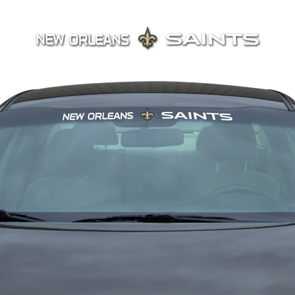 New Orleans Saints Sun Stripe Windshield Decal 3.25 in. x 34 in.