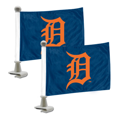 Detroit Tigers Ambassador Car Flags - 2 Pack Mini Auto Flags, 4in X 6in