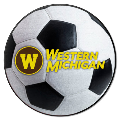 Western Michigan Broncos Soccer Ball Rug - 27in. Diameter