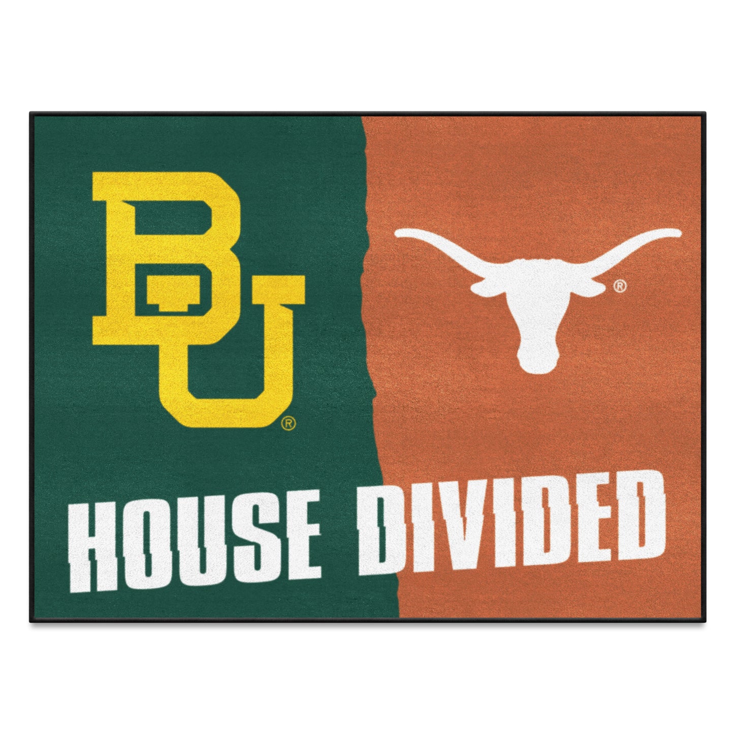 Baylor / Texas House Divided Rug - 34 in. x 42.5 in.