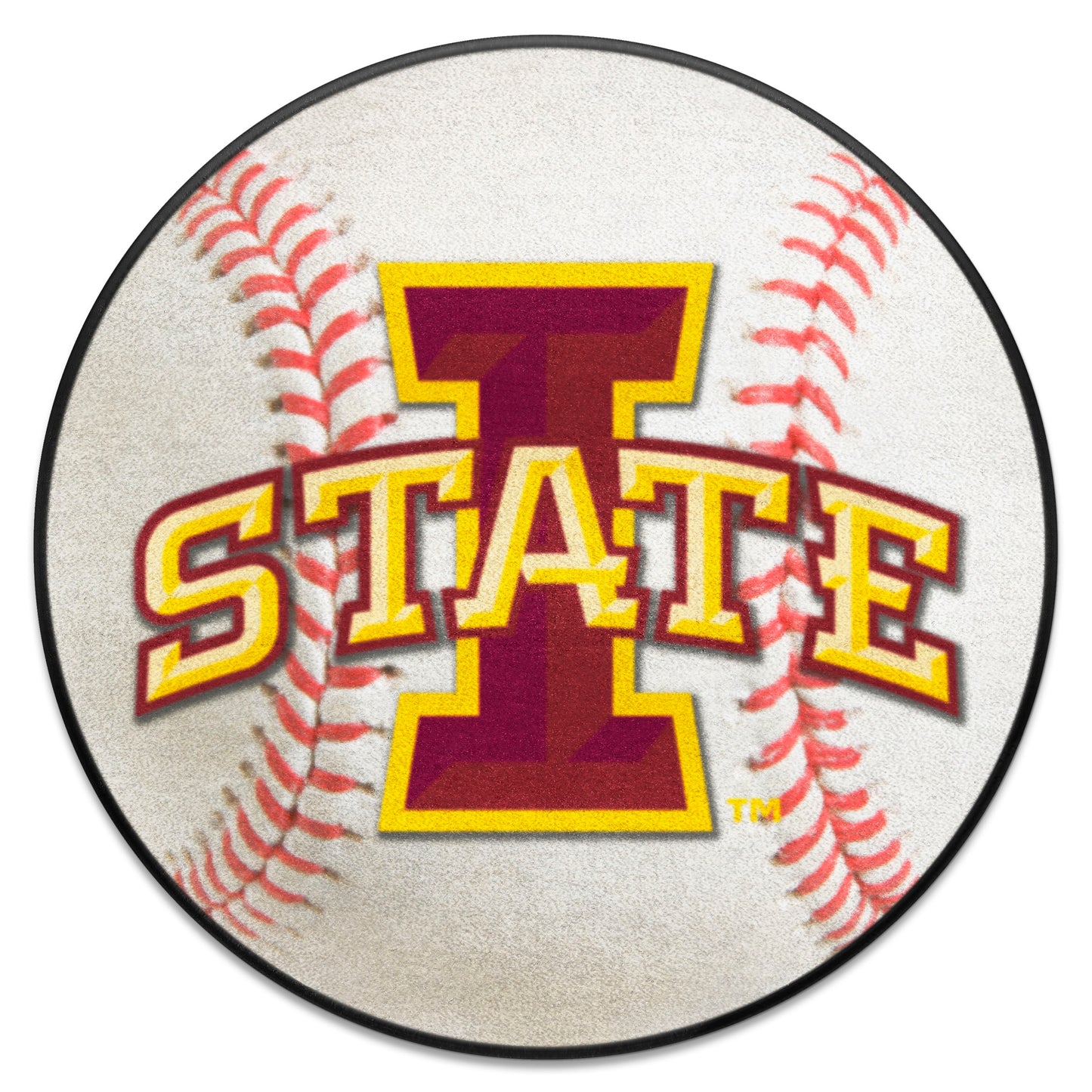 Iowa State Cyclones Baseball Rug - 27in. Diameter