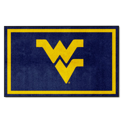 West Virginia Mountaineers 4ft. x 6ft. Plush Area Rug