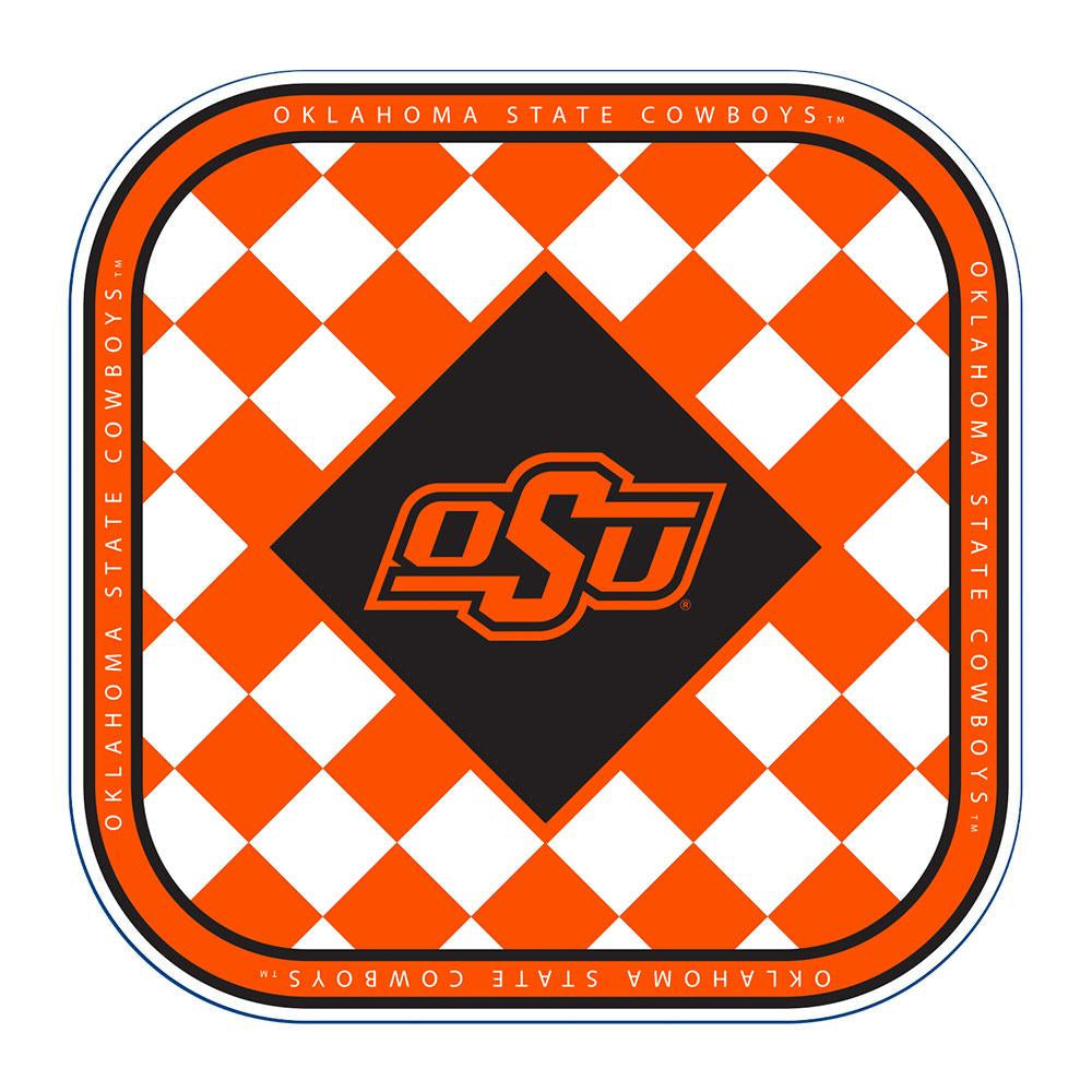 8 Pack 9 Inch Square Paper Plate | Oklahoma State University