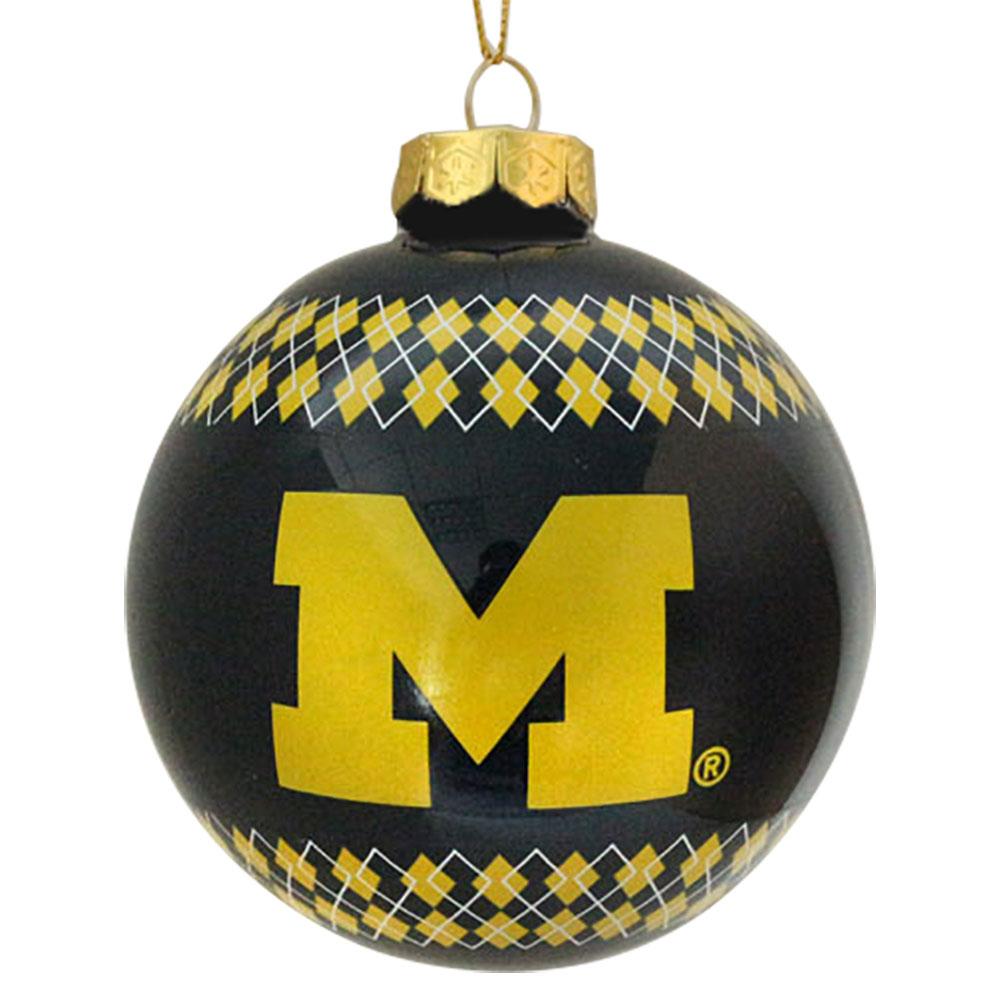 Argyle Gball Ornament Michigan