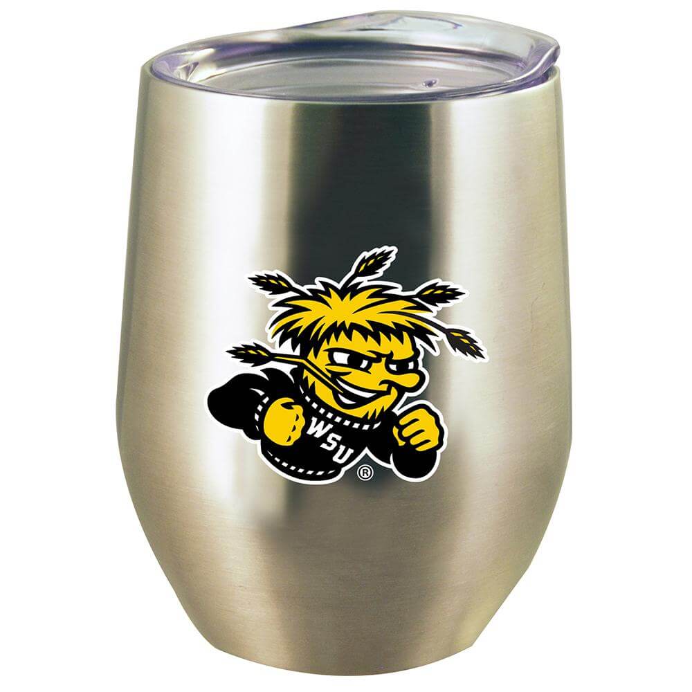 12oz Stainless Steel Stemless Tumbler w/Lid | Wichita State University