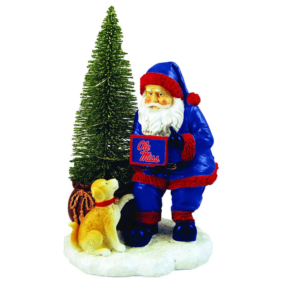 Santa with LED Tree | MS Ole Miss