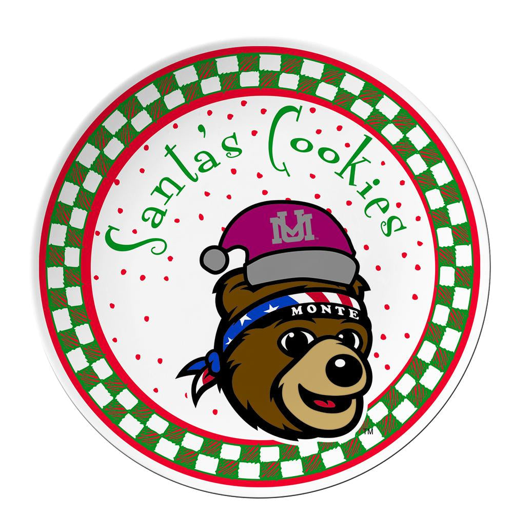 Santa Cookie Plate - Montana University