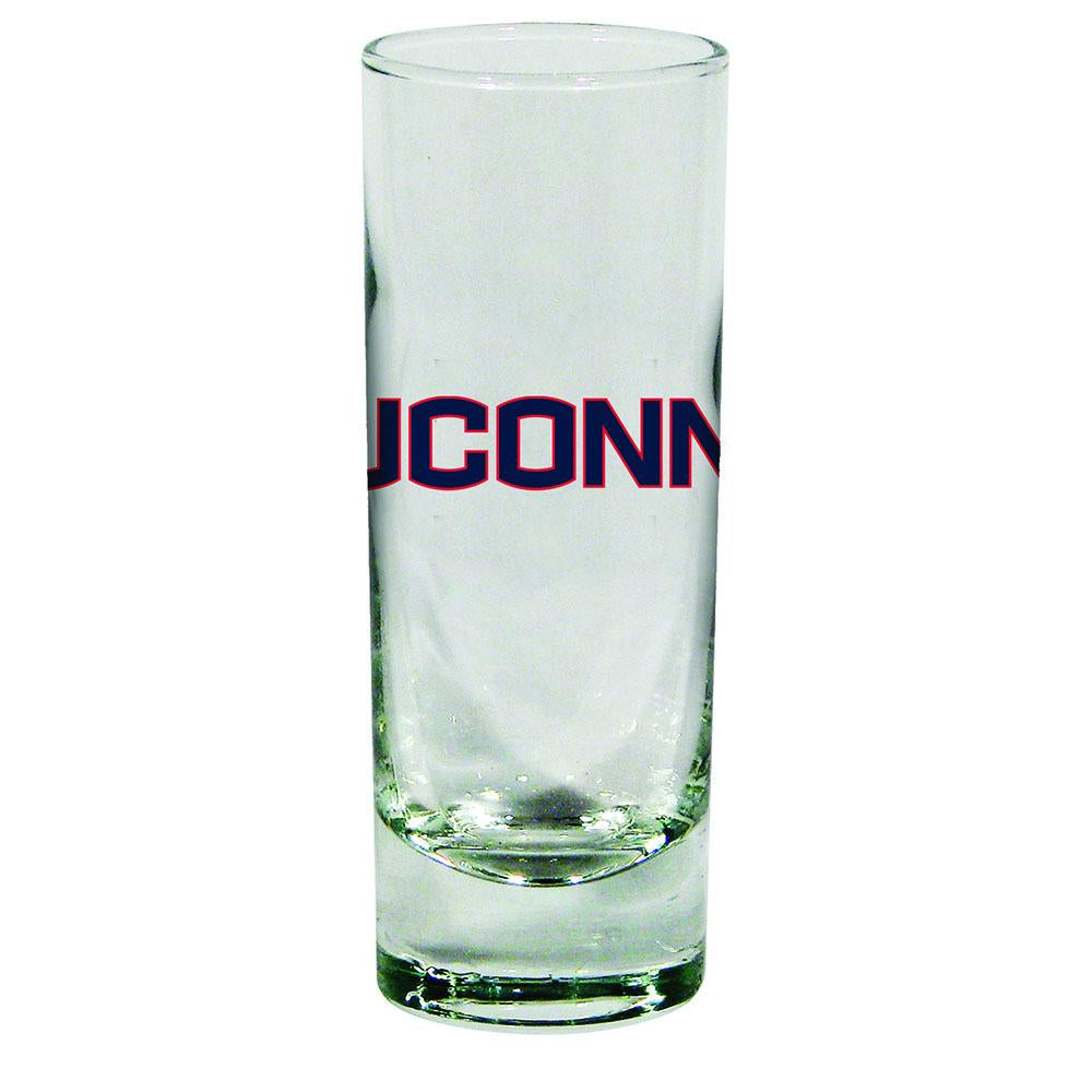 2oz Cordial Glass w/Large Dec | Connecticut University